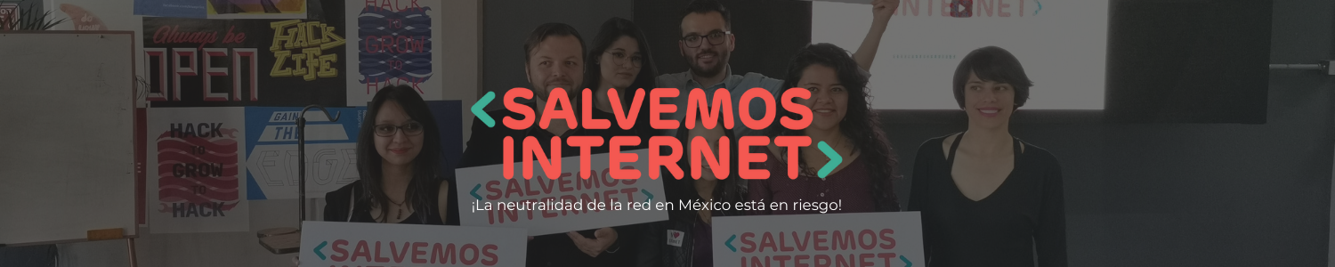 Banner de la campaña Salvemos Internet